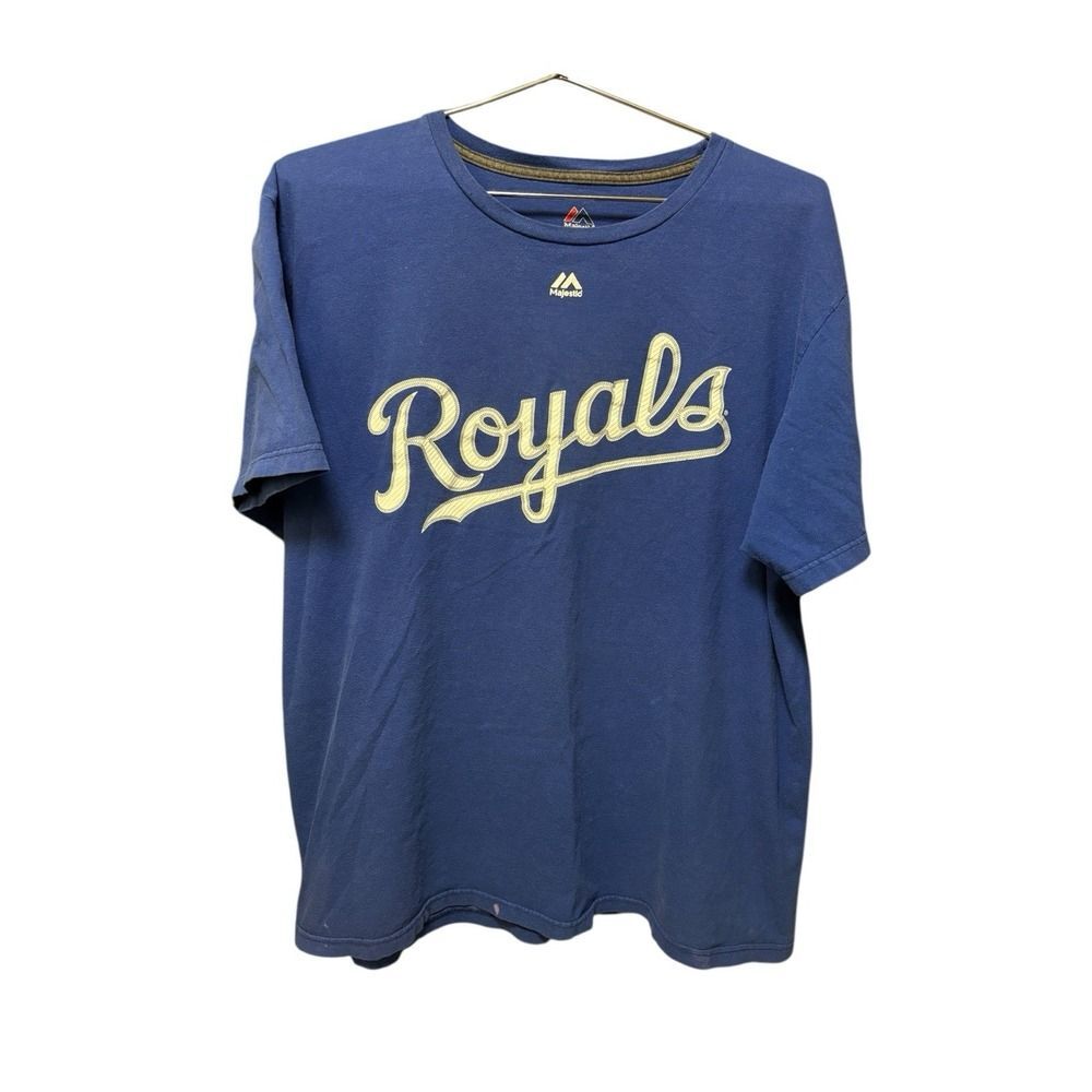 Majestic MLB Kansas City Royals #25 Morales Mens XL Tee